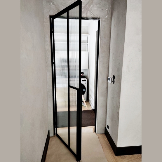 Drzwi loftowe szkło ryflowane GDEL